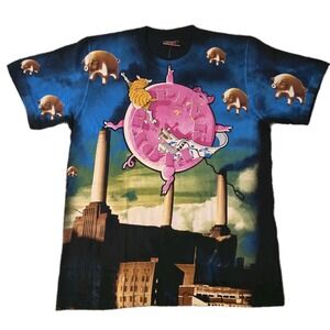 Pink Floyd Animals Concert Band T-shirt Size Large AOP All Over Print The Roxx